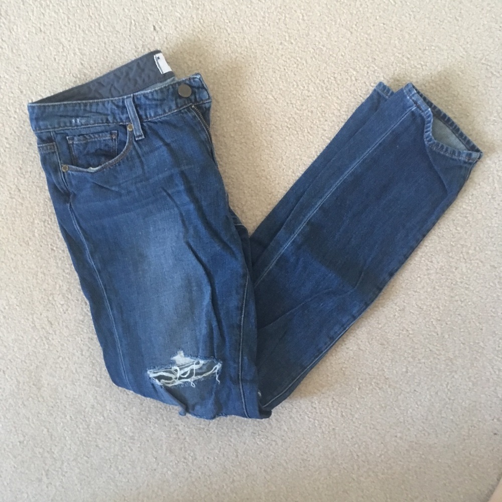 Anthropologie Paige Distressed Skinny Jeans
